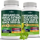 NEW AGE Oregano Oil Hvidløg Uddrag Olive Leaf med Astragalus - Supplement for kvinder og mænd - 120 Greve