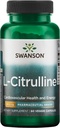 Swanson L- Citrullin - Naturligt supplement til fremme af hjerte-kar-sundhed & energistøtte - Hjælper med at øge cirkulationen - (60 kapsler, 850 mg hver)