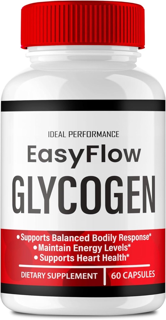 Easy Flow Glycogen Support Kapsler - Officiel Formel Glycogen Support EasyFlow Pills, Easy Flow Pills - Maksimal styrke, Glyco Optimizer Pills, Samlet sundhed, Easy Flow Kapsler Anmeldelser (60 Kapsler)