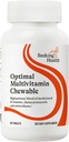 Søgning Health Optimal Multivitamin Chewable - Immunstøtte supplement med L- 5-MTHF, vitamin B12 & vitamin D3 - Multivitamin med antioxidant ingredienser til energiproduktion support - 60 tabletter