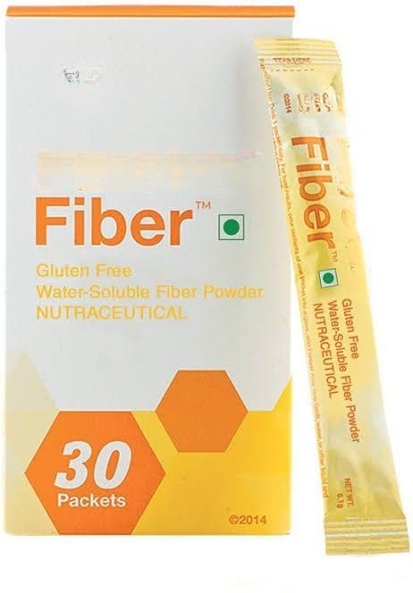 Fiber, Gluten- Free Water- Opløselig Fiber Supplement, 30 Pakninger