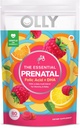 OLLY Prenatal Multivitamin Gummy, understøtter sund vækst og hjerne udvikling, Folinsyre, D-vitamin, Omega 3 DHA, Chewable Supplement, Citrus Berry Flavor, 40- Day Supply - 80 Count Pouch