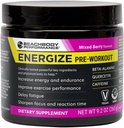 BODi Energize Pre Workout Powder - Beta- Alanine, Quercetin & Low- Dosis Coffein Formel for forbedret energi & fokus, øge energi & udholdenhed supplement, blandet berry, 40 Serveringer