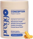 O Positiv Preggo Conception Support Capsules for Women - OBGYN-Formulerede præ-prenatale vitaminer med klinisk-Studerede Ingredienser - CoQ10, N-Acetyl Cystein - Kvinde Seksuel sundhed, 60 Ct (Pack of 1)