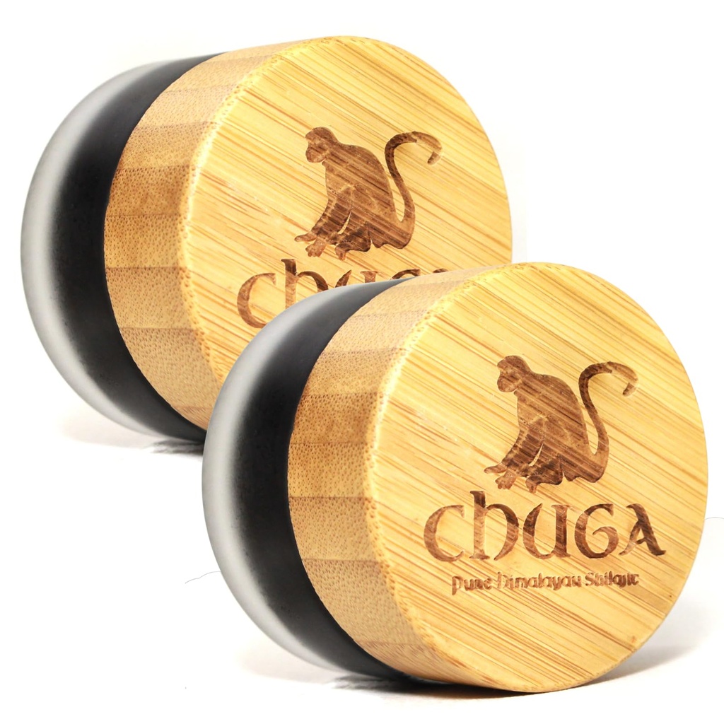 Chuga 's Pure Himalayan Shilajit Resin 124; naturligt Sourced Grad A Shilajit, Organic Shilajit Harasted 16,000 Feet 124; Lab Testet i USA, 74 + Fulvic Acid Medic124; 100 Serveringer pr. 20 Gram Jar (Pack of 2)
