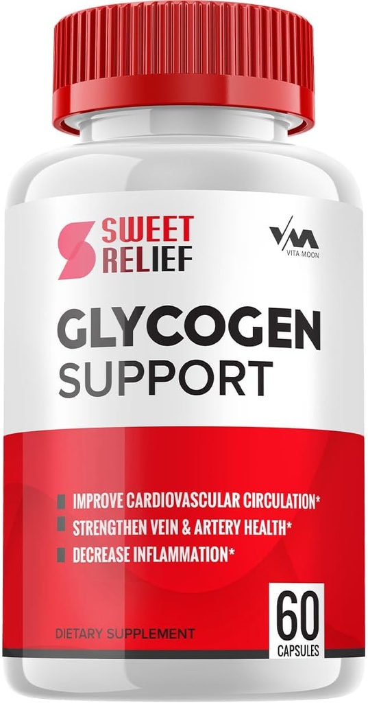 (1 pakke) SweetRelief Glycogen - Sweet Relief Capsule Cleaner, SweetRelief Pills, Advanced Formel for Total Wellness, Sweet Relief Glycogen Anmeldelser, 60 Kapsler