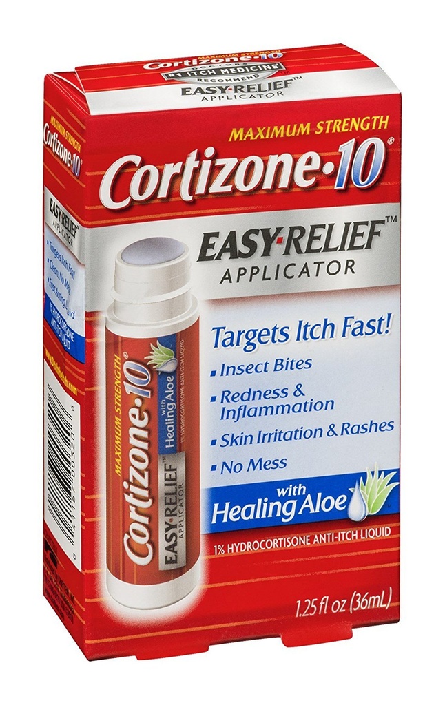 Cortison 10 Easy Applcto Størrelse 1.25z Cortison 10 Easy Relief Applikator med Healing Aloe 1.25oz