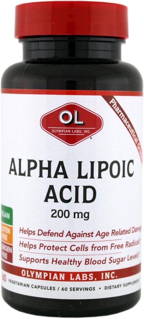 OLYMPIAN LABS Alpha Lipoinsyre 200 Mg, 0, 15 Pund