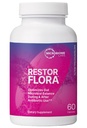 Mikrobiome Labs Restorflora Probiotika til fordøjelse - Gut Health Kosttilskud med Dual Action Probiotika til kvinder, Mænd & Børn 5 + - Support tarmregulering og immunfunktion (60 kapsler)