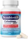 Symbiotics Colostrum 60ct Vegetable Capsules - Immunity Support - Lactoferrin Supplement & Colostrum Protein with Immunoglobulin - 25% lgG Antibodies - Gluten Free