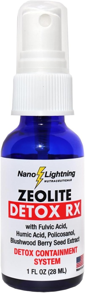 Zeolit Detox Rx Zeolit Detox Nanotechnology Detox Supplement, Uovertruffen renhed, Superior Absorption Kosttilskud, Blushwood Seed Extract