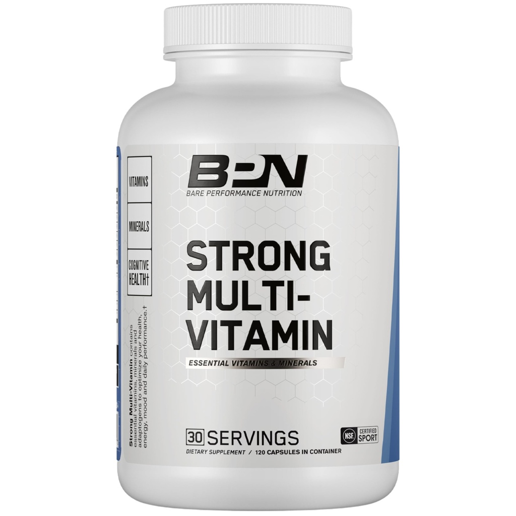 BARE YDEEVNE NETRITION, BPN Stærk Multi- Vitamin, Grundliggende Sundhed, Forbedret Mood and Sleep, Adaptogens, Forbedret Kognitiv Sundhed