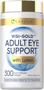 Carlyle Adult Eye Support: 124; 300 Kapsler: 124; med Lutein og Zeaxanthin: 124; Non- GMO og Gluten Free Supplement