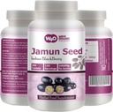 Jamun Seed Capsules (Tablets) - 300 Pills, 150 Servering, 1000 mg- (Indian BlackBerry - Eugenia Jambolana) (Pack of 1)