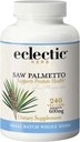 ECLECTIC INSTITUTE Frisk frysetørret sav Palmetto - 600 mg - 240 Vegetariske kapsler