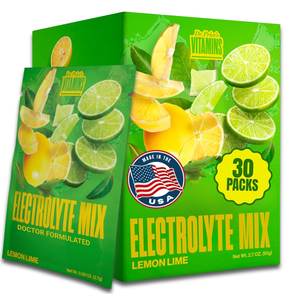 Dr. Prices Electrolyte Mix 124; Sugar- Free Hydration Powder med 72 + Trace Minerals