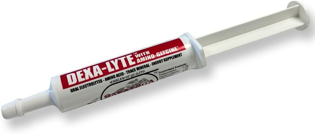 Dexa- Lyte - Premium Electrolyte & Amino Acid Energy Boost til heste. Hurtig gentagelse af tabte mineraler fra øvelse, dehydrering og ekstreme vejr. Let at administrere.