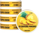 LyvWel 56mg Caffeine Energy Pouches – Pineapple – Clean Energy & Focus Boost with Guarana – 5-Pack with 16 Pouches Per Can (80 Total Pouches)