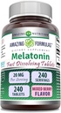 Amazing Formulas Melatonin Fast Opløsning Supplement124; Blandet Berry Flavor