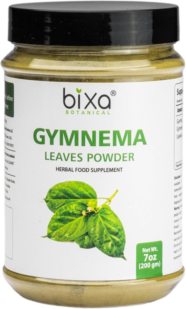 bixa BOTANINAL Gymnema Bladpulver (Gudmar, Shardunika) 7 Oz / 200 GRM