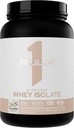Rule 1 Naturally Flavored R1 Protein Whey Isolate - Clean Formula with 25g Protein & 6g BCAA Exclusively Isolated & Hydrolyzed Sources for Workout Recovery (1.7 Pounds*, Pure Vanilla)