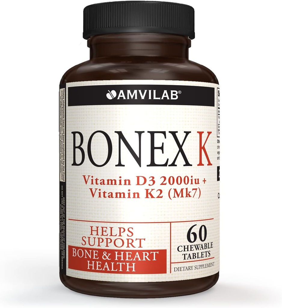 Bonex K Supplement 124; D-vitamin & K Complex; 124; understøtter hjerte, knogler og tænder sundhed