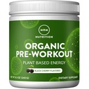 MRM Nutrition Organic Pre- Workout Pulver • 124; Black Cherry Flavored • 124; Superfoods + 150mg Natural Koffein + adaptogens • 124; Clean Energy + Focus • 124; Sund blodgennemstrømning • 124; Vegan + Non- GMO • 124; 20 Servering
