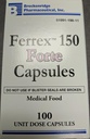 Ferrex 150 Forte Kapsler - 100 Count Blister Pack