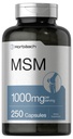 Horbäach MSM Supplement Kapsler: 124; 1000mg; 124; 250 Greve: 124; Non- GMO og Gluten Free Formel: 124; Methylsulfonylmethan