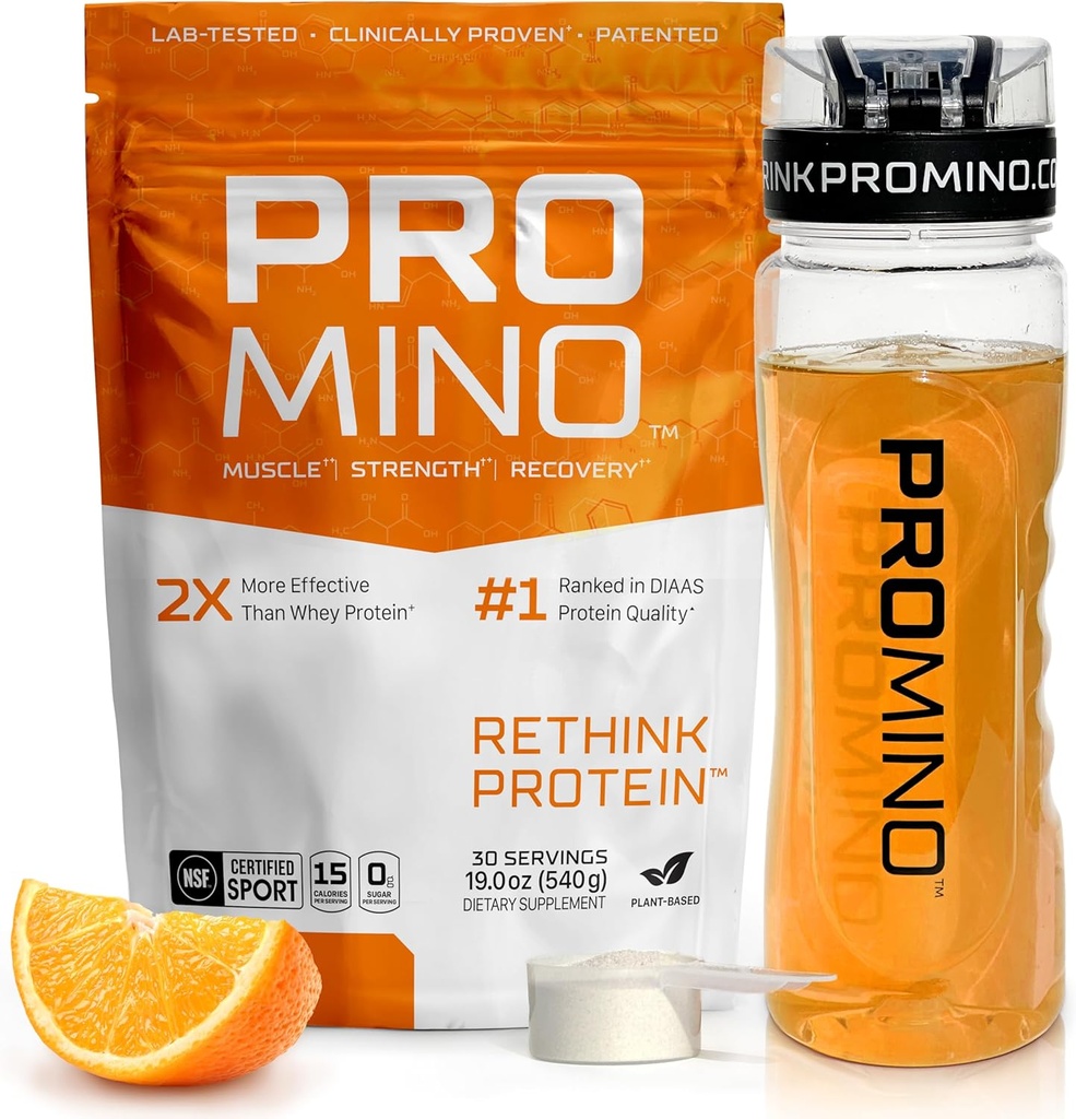 Rethink Protein, 2X bedre end Whey Protein, Mega- Dosis Leucin (EAA + BCAA), Ultra-Fast- Actioning Muscle Recovery, NSF Certified, Build Muscle selv mens du sover * - Orange, 30 Servere
