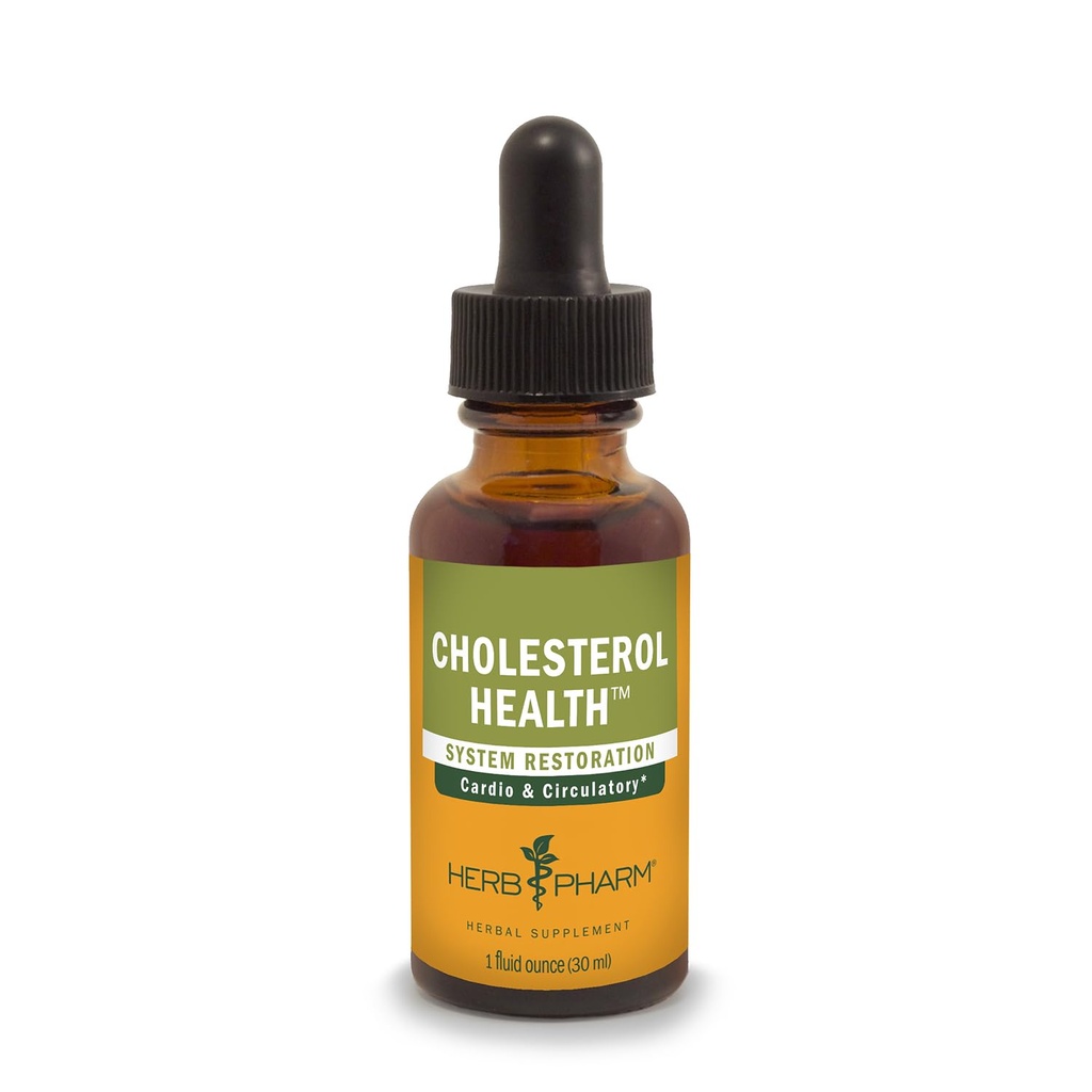 Herb Pharm Cholesterol Health Herbal Liquid Formula for Cardiovascular and Circulatory Support, 1 Oz*