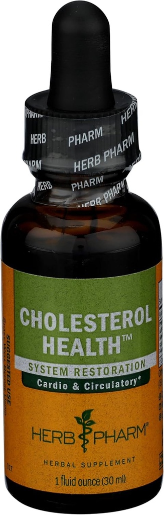 Herb Pharm Cholesterol Health Herbal flydende formel for cardiovaskulær og kredsløbsstøtte - 1 Ounce