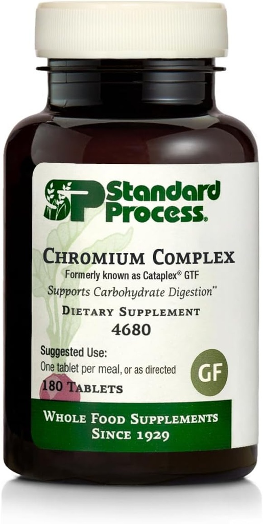 Standard Process Metabolisme og fordøjelsessygdom Bundle - Chrom Complex & Diaplex Kosttilskud - Understøtter Kulhydrat fordøjelse & Pancreas funktion - Chrom Kosttilskud med vitamin A