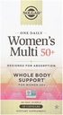 Solgar One Daily Women 's Multi 50 + Whole Body Support for Women 50 and Older - Højt Absorbable Heart, Bone & Breast Health, Energy, Stress, Hår Skin & Nails Multivitamin, 60 Vegansk Capsule Serveringer