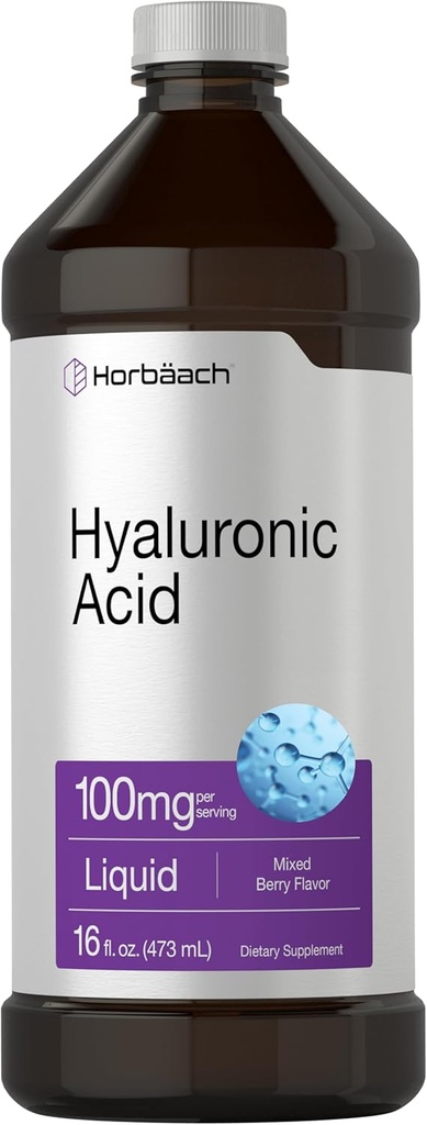 Horbäach Liquid Hyaluronic Acid Supplement: 124; 100 mg