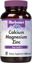 Bluebonnet Nutrition Calcium Magnesium Zink Plus Vitamin D3, 1000 mg Calcium, 500 mg Magnesium og 15 mg Zink, 400IE Vitamin D3, For stærke sunde knogler *, Glutenfri, Dairy- Fee, 120 softgel