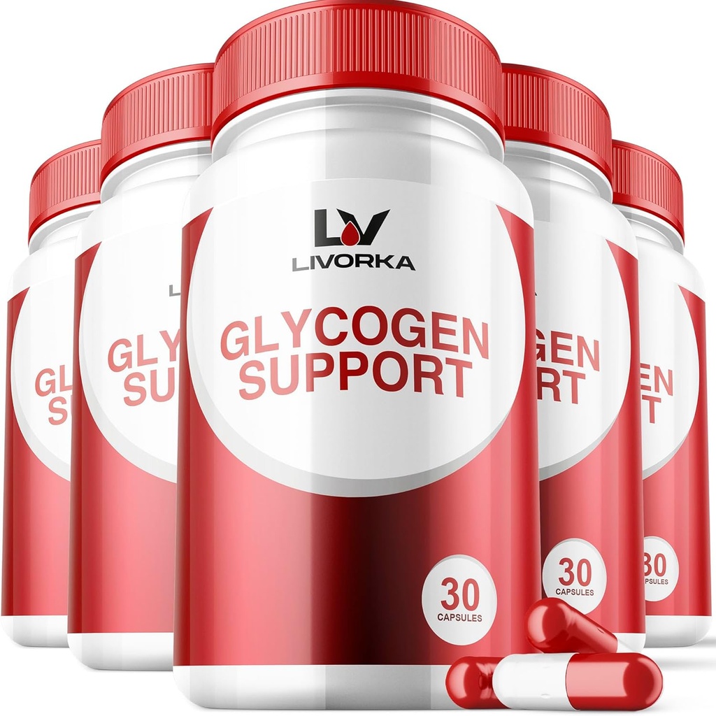 5 Pack - Glycogen Support, Wonderfix Glycogen Control Advanced Formel, Glycogen kapsler, Glycogen Fix med kraftfulde ingredienser, 30 kapsler Per flaske for 150 dage