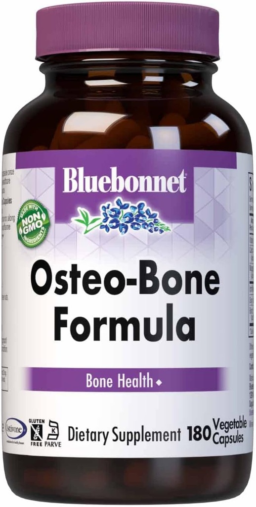 BlueBonnet Osteo- Bone Formelle Vegetariske Kapsler, 180 Greve