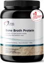 Design for sundhed Bone Broth Protein Powder - 26g Grass- Fed, Collagen- Rich Beef Protein Isolate - Unflavored, Paleo, Non- GMO, Dairy- Free (30 Servere / 810g)