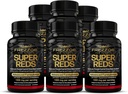 FREZZOR Super Reds kapsler med UAF1000 +, All- Natural New Zealand Red Superfood Energy, Essential Red Fruits Veggies & Beets, Antioxidanter, Enzymes, Energitilskud, 540 kapsler, 6 flasker