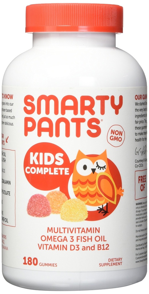 SmartyPants Kids Complete Multi- Vitamin, 180 Gummies (1)