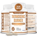 Rent Optimal Thermogen Fat Burner for Kvinder - Avanceret Metabolisme Support & Energy Booster - Naturlige ingredienser, Vegan- Friendly, Non- GMO - 60 kapsler
