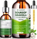 Soursop Bitters Extract Flydende Olie: Graviola Soursop Ekstract- Økologisk til Cell Support og Regeneration- Soursop Tinktur Spiselige 2 fl oz, 60ml