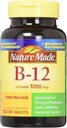Nature Made Vitamin B- 12 1000 mcg Timet Udgivelsestabletter 160 ea (pakning med 3)