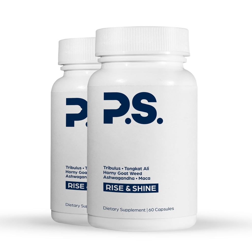 PS Natural Testosteron Booster til mænd - Premium D3 og Zink Kosttilskud til mænd med Tribulus, Horny Geat Weed, og Tongkat Ali - Test Booster og energi Kosttilskud (120 kapsler)
