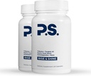 PS Natural Testosterone Booster for Men - Premium D3 and Zinc Supplements for Men with Tribulus, Horny Goat Weed, and Tongkat Ali - Test Booster and Energy Supplements (120 Capsules)