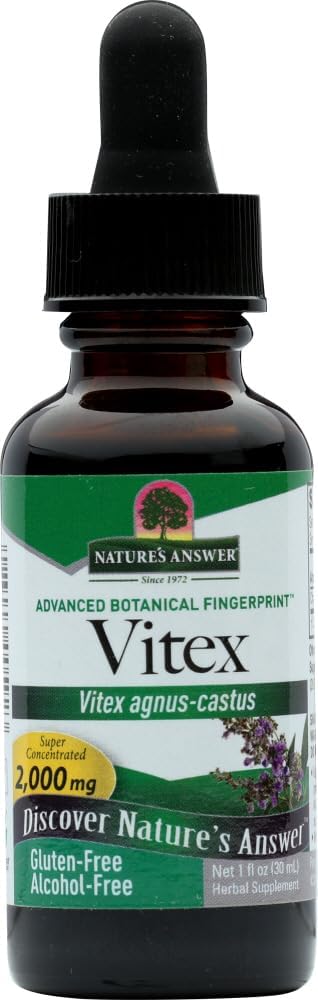 Naturens svar Vitex Berry Alkohol Free 1 Ounce (2 Pack) Note 124; Support Kvinde Hormonal Balance