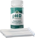 pH- D Feminin Health Support - Boric Acid Starter Bundle - pH- D Boric Acid Vaginal Suppbasses 72 Count og 5 Vaginal Suppository Applikatorer