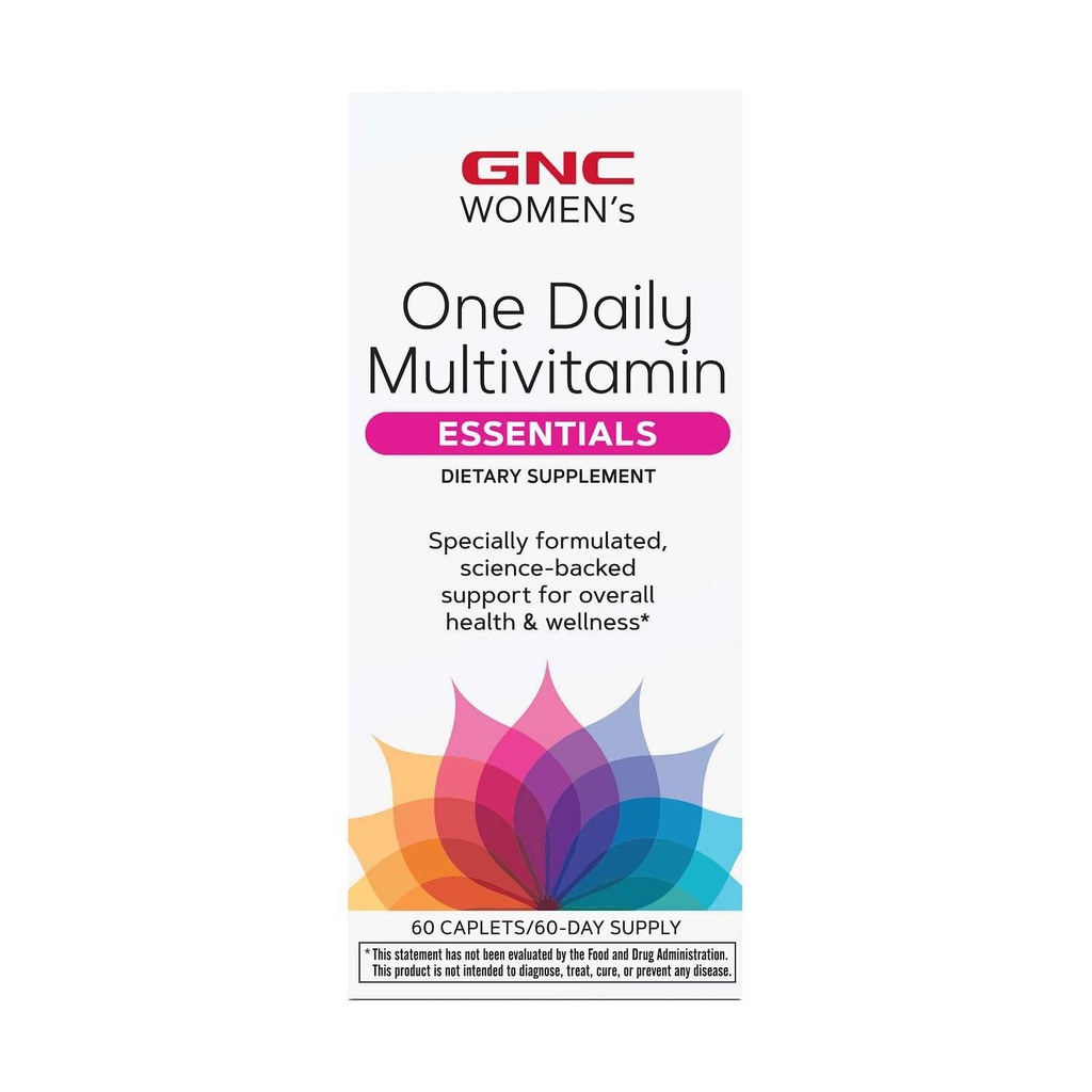 GNC Women 's One Daily Multivitamin, Science- Backed Support for Samlet Sundhed og Wellness, 60 Greve