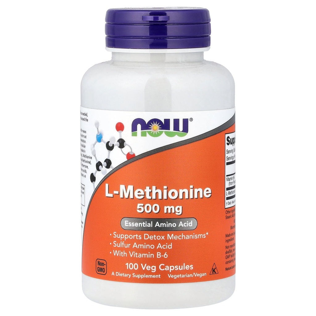 Now Foods L- Methionin 500 mg 100 Caps